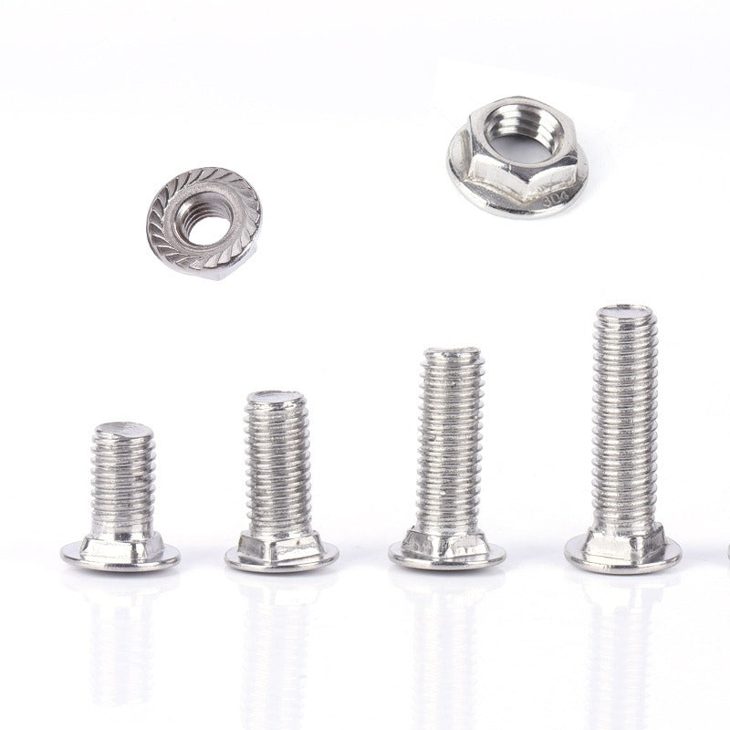 Premium Stainless Steel Hex Flange Bolts and Serrated Flange Nuts - Metric M6 to M12
