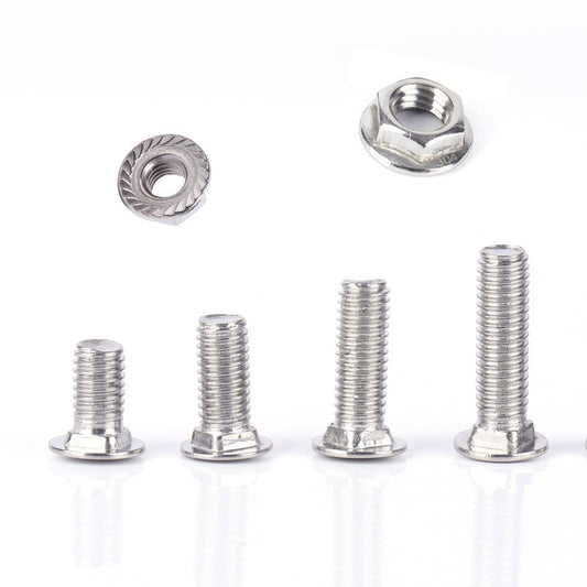 Premium Stainless Steel Hex Flange Bolts and Serrated Flange Nuts - Metric M6 to M12