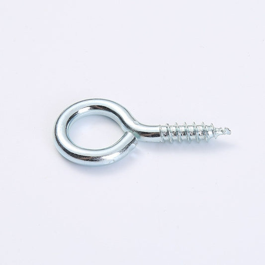 Zinc Plated Screw Eyes - Self-Tapping Steel Eye Hooks for Indoor & Outdoor (Sizes 0# to 14#) | DG Fasteners