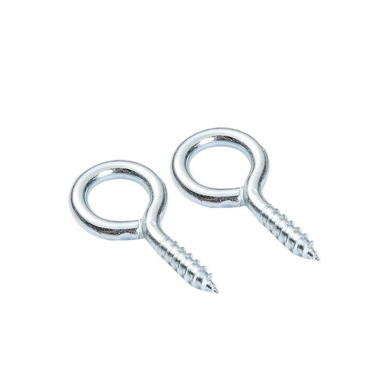 Zinc Plated Screw Eyes - Self-Tapping Steel Eye Hooks for Indoor & Outdoor (Sizes 0# to 14#) | DG Fasteners