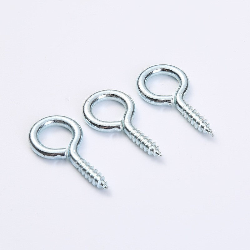 Zinc Plated Screw Eyes - Self-Tapping Steel Eye Hooks for Indoor & Outdoor (Sizes 0# to 14#) | DG Fasteners